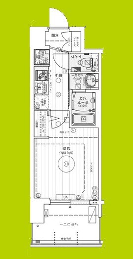 エステムコート難波WEST-SIDEⅧエクシーナ 間取り