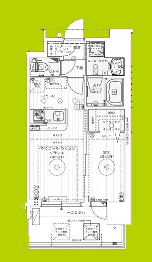 エステムコート難波WEST-SIDEⅧエクシーナ 間取り