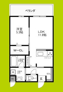 ブループラス針中野 間取り図