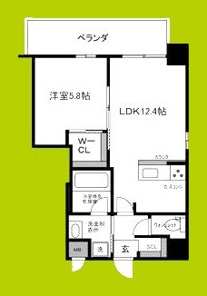 ブループラス針中野 間取り図