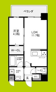 ブループラス針中野 間取り