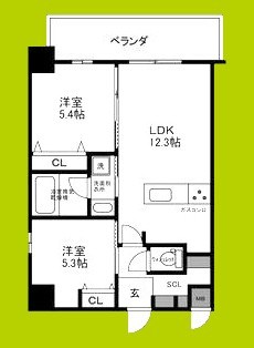 ブループラス針中野 間取り