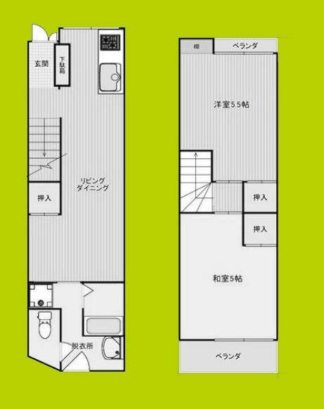 山田貸家 間取り