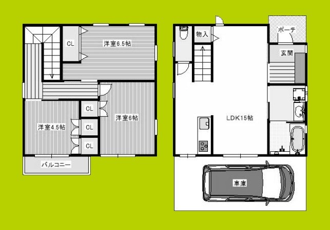 新北島3丁目戸建1号地 間取り