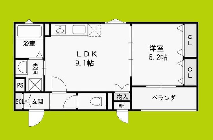 グランディール豊川 間取り図