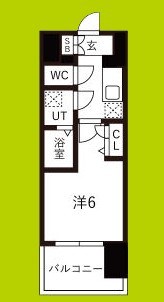 レジュールアッシュOSAKA　GATEWAY 間取り
