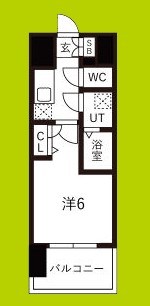 レジュールアッシュOSAKA　GATEWAY 間取り