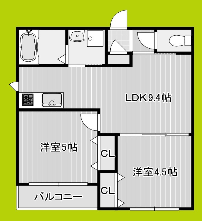 セレニティ加美南B棟 間取り
