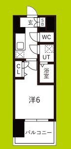 レジュールアッシュOSAKA　GATEWAY 間取り
