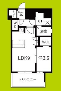 レジュールアッシュOSAKA　GATEWAY 間取り