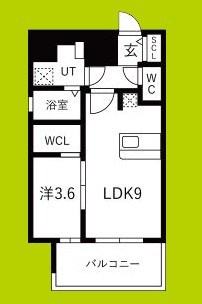 レジュールアッシュOSAKA　GATEWAY 間取り