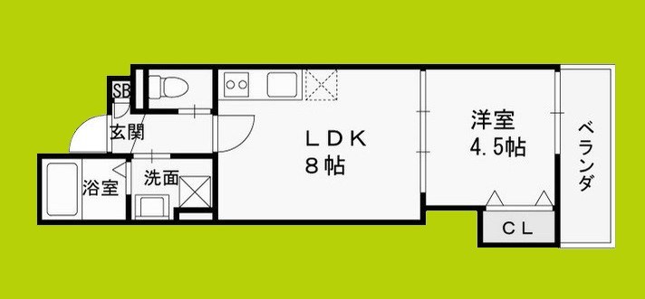 仮称）高槻市赤大路共同住宅 間取り