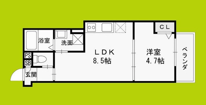 仮称）高槻市赤大路共同住宅 間取り