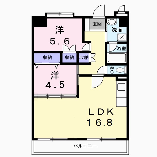 レジデンスくすのき館 間取り