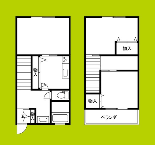南市岡2丁目貸家① 間取り