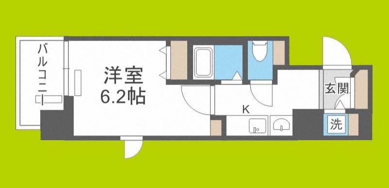 プレサンス大手前パークサイドⅡ 間取り