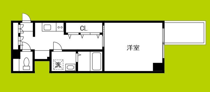 プレミアムコート谷町四丁目 間取り