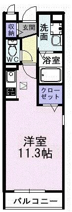 アンソレイエ　Ⅰ 間取り