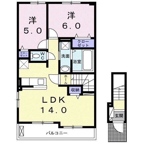 ルワンジュ草尾　Ⅲ 間取り