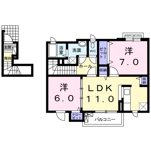 フォーリストベル　プラス 間取り