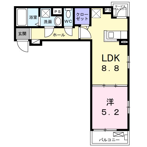メゾンルミネ　中町 間取り