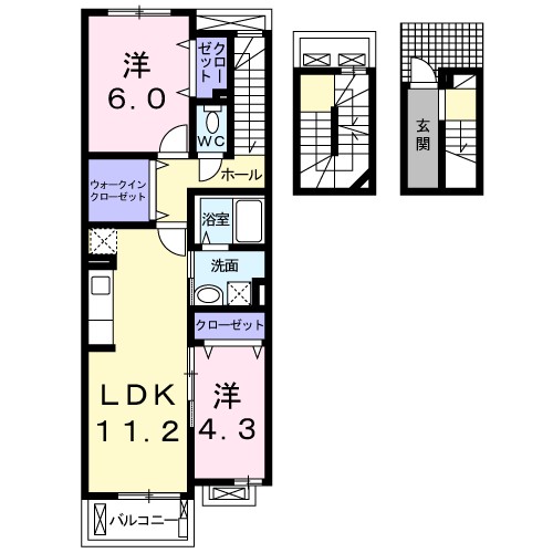 パーチェ　ブレッザ 間取り