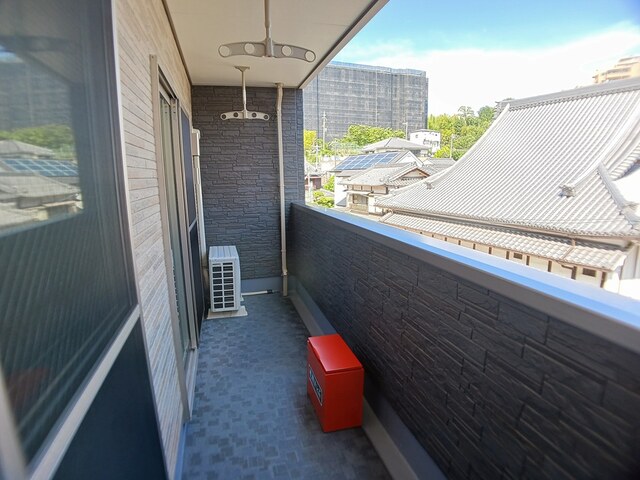 万博ハイステージ ベランダ