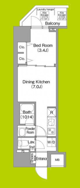 コンフォリア・リヴ天王寺寺田町ソルテラス 間取り
