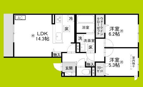 chrysantheme　大鳥 間取り