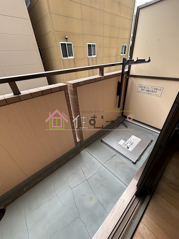 コーポカースル ベランダ