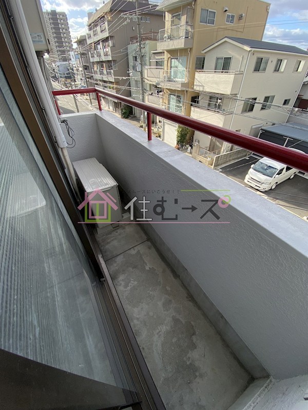 ライフ豊里ハイツ ベランダ