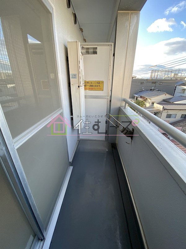 ジョイアキタノ ベランダ