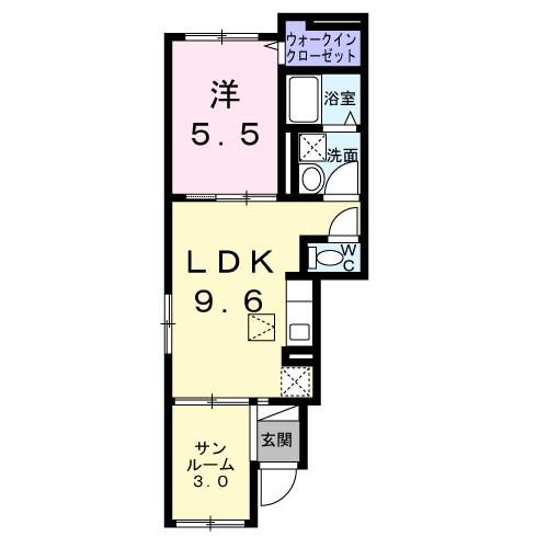 クラージュ宝塚 間取り