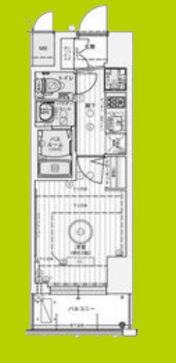 エステムコート難波サウスプレイスⅦリアン 間取り