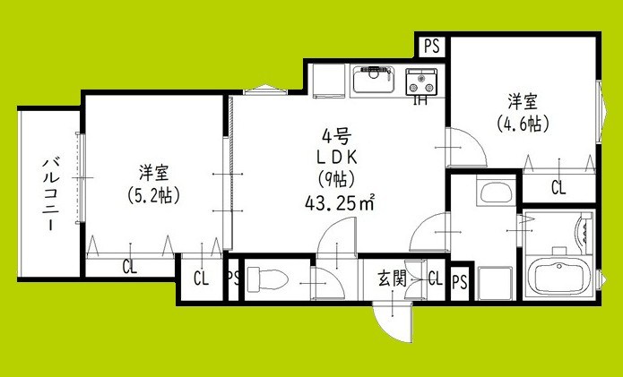 ピレーネ焼野 間取り