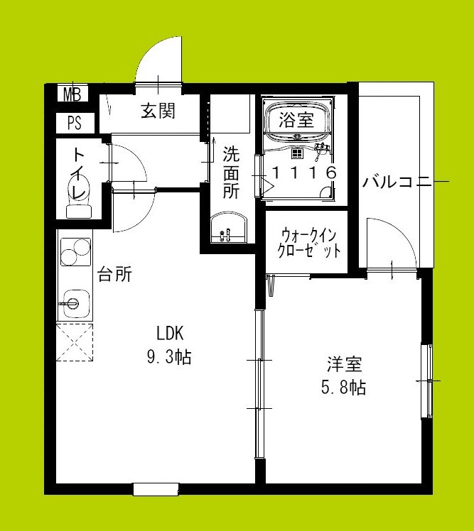 フジパレス大和田Ⅲ番館 間取り