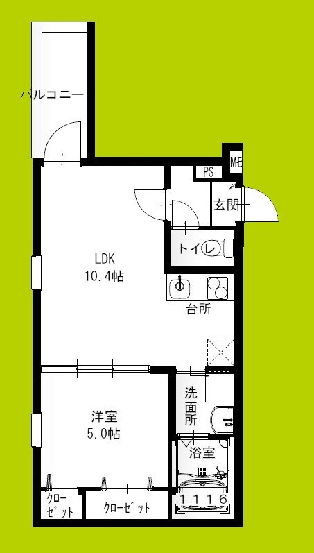 フジパレス大和田Ⅲ番館 間取り