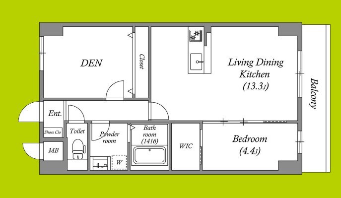 GROOVE豊中レジデンス 間取り