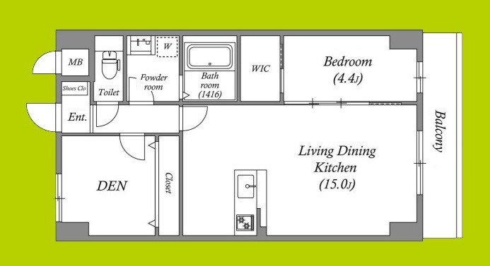 GROOVE豊中レジデンス 間取り