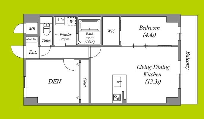 GROOVE豊中レジデンス 間取り