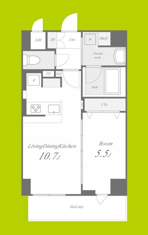 ハピネスガーデン新大阪 間取り図