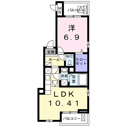 サンシャイン東山　ＰＡＲＴⅡ 間取り