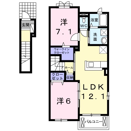 キャトル　セゾン 間取り