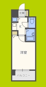 ユニーブル靭公園 間取り