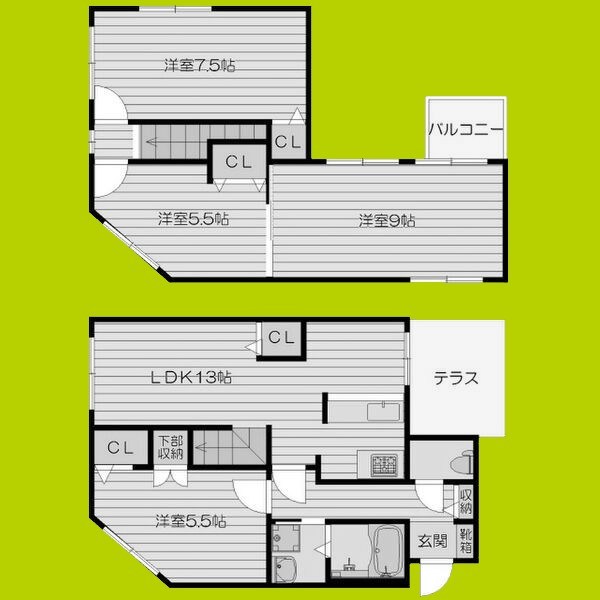 西天満５丁目貸家 間取り