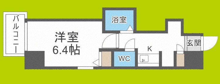 プロシード大阪梅田ポーション 間取り