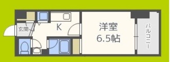 アスヴェル阿波座BLUE　EARTH 間取り