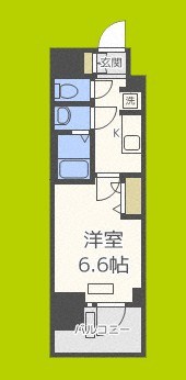 プレサンス四天王寺前夕陽ヶ丘アクティ 間取り