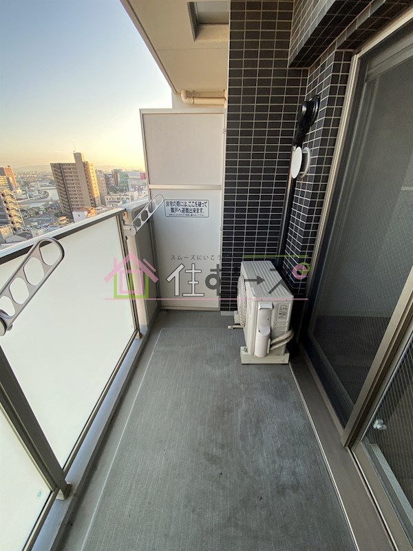 ファステート大阪ドームシティ ベランダ