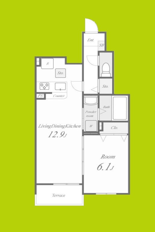 メゾン・デ・クール 間取り